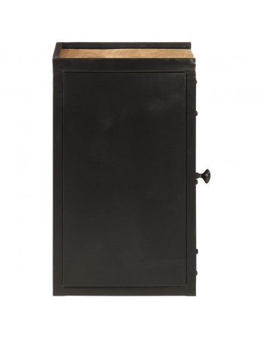 Mobile da Bagno 40x30x50 cm in Ferro e Legno Massello di Mango