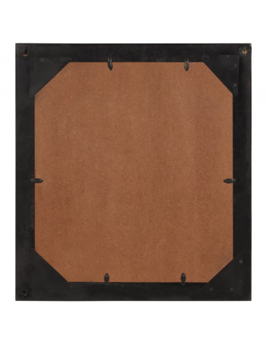 Specchio da Bagno 55x1x60 cm in Vetro e Legno Massello di Mango