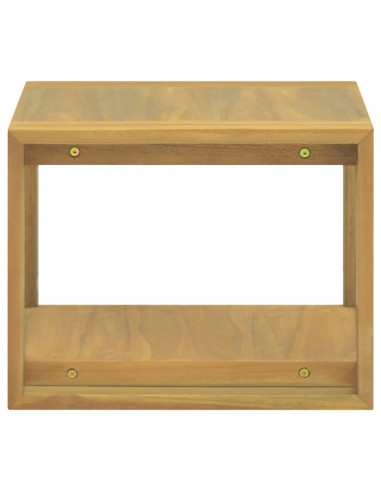 Mobile da Bagno a Parete 45x45x35 cm in Legno Massello di Teak