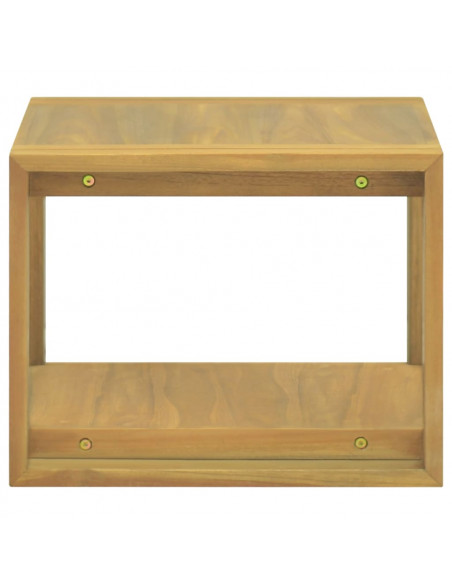 Mobile da Bagno a Parete 45x45x35 cm in Legno Massello di Teak