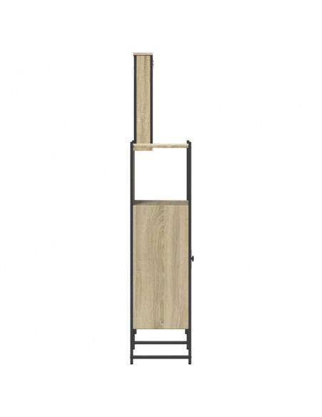 Set Mobili da Bagno 3 pz Rovere Sonoma in Legno Multistrato