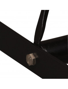 Set da Bar 7 pz in Legno Massello di Acacia e Vera Pelle 2