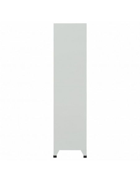 Armadietto a Chiave con 6 Scomparti in Acciaio 90x45x180 cm