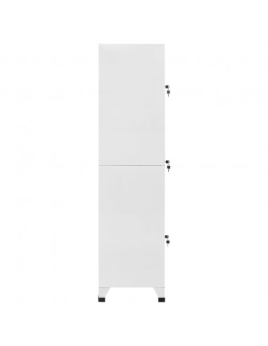 Armadietto a Chiave a 3 Scomparti 38x45x180 cm