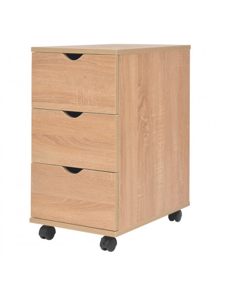 Cassettiera 33x45x60 cm Quercia
