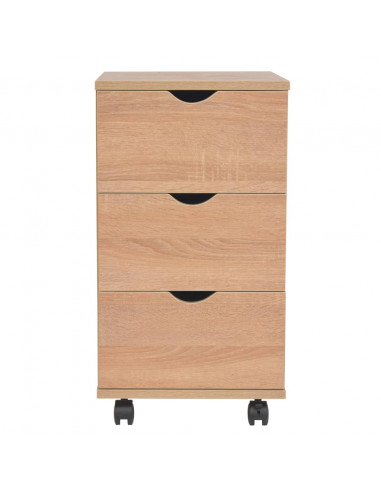 Cassettiera 33x45x60 cm Quercia