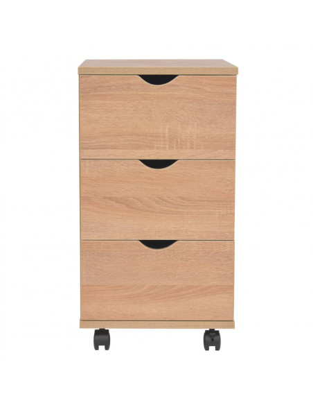 Cassettiera 33x45x60 cm Quercia