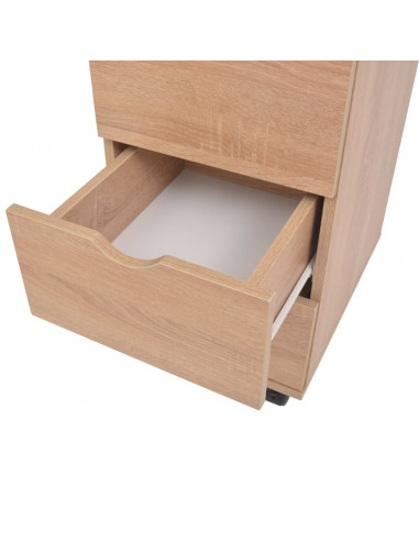 Cassettiera 33x45x60 cm Quercia