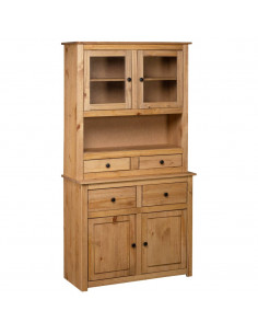 Credenza 93x40,5x180 cm in Legno Massello di Pino Panama Range 2