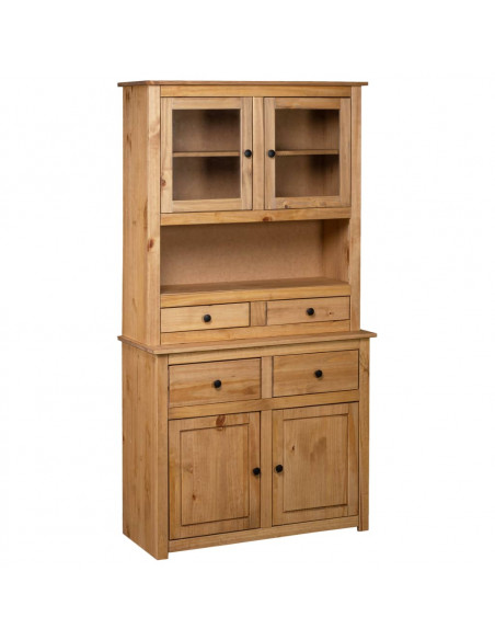 Credenza 93x40,5x180 cm in Legno Massello di Pino Panama Range