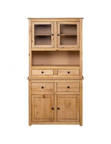 Credenza 93x40,5x180 cm in Legno Massello di Pino Panama Range