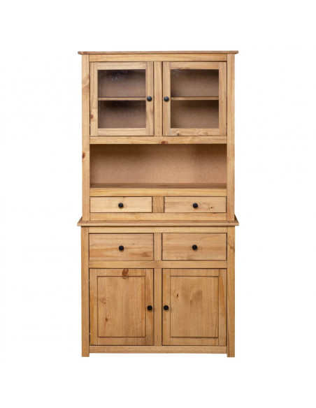 Credenza 93x40,5x180 cm in Legno Massello di Pino Panama Range