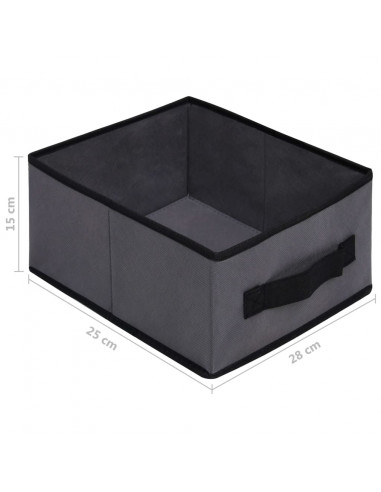 Armadietto con 6 Cassetti 55x29x55 cm Grigio in Acciaio