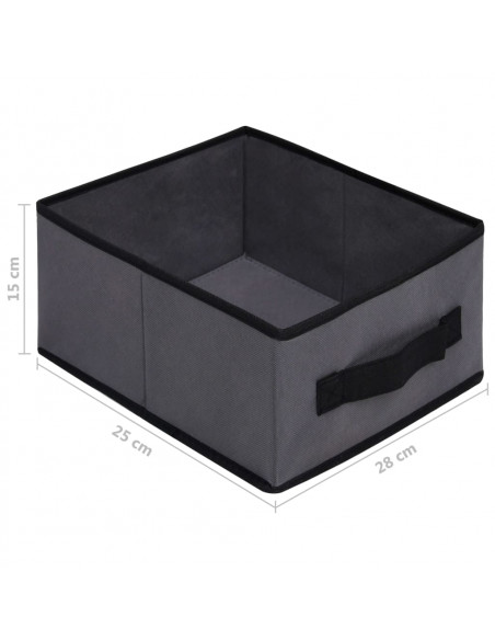 Armadietto con 6 Cassetti 55x29x55 cm Grigio in Acciaio