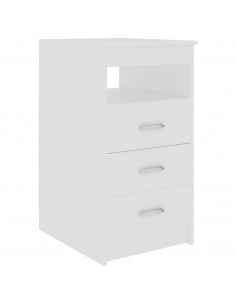 Cassettiera Bianca 40x50x76 cm in Legno Multistrato 2