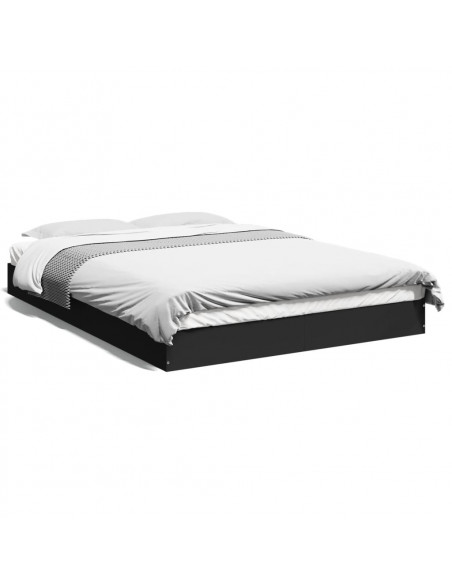Giroletto Nero 135x190 cm in Legno Multistrato