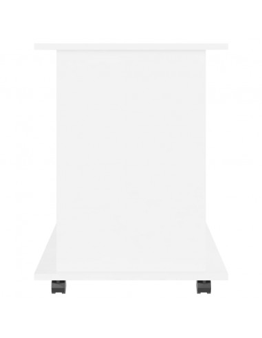 Mobiletto con Ruote Bianco 60x45x60 cm in Legno Multistrato