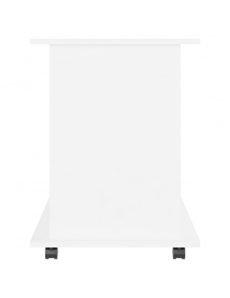 Mobiletto con Ruote Bianco 60x45x60 cm in Legno Multistrato