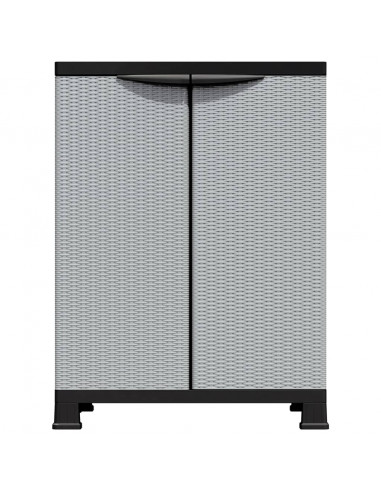 Armadietto in Plastica 68x39x92 cm Design Rattan