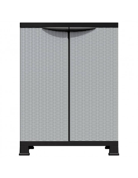 Armadietto in Plastica 68x39x92 cm Design Rattan