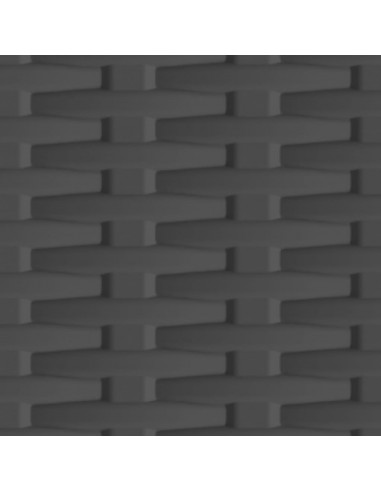 Armadietto in Plastica 68x39x92 cm Design Rattan