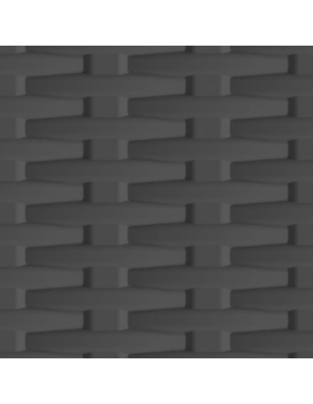 Armadietto in Plastica 68x39x92 cm Design Rattan