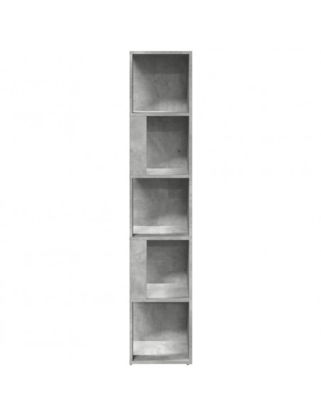 Armadio Angolare Grigio Cemento 33x33x164,5 cm in Truciolato