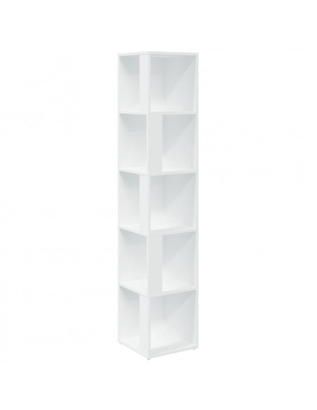 Armadio Angolare Bianco 33x33x164,5 cm in Truciolato