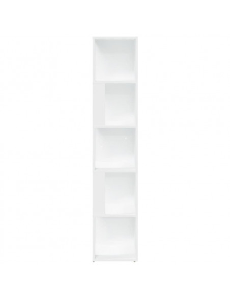 Armadio Angolare Bianco 33x33x164,5 cm in Truciolato