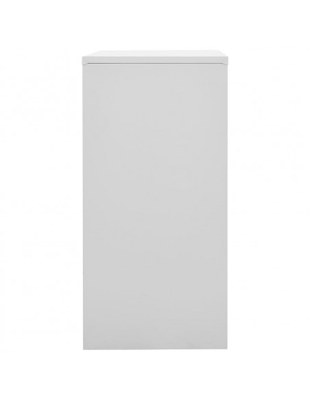 Armadietto a Chiave Grigio Chiaro e Verde 90x45x92,5 cm Acciaio