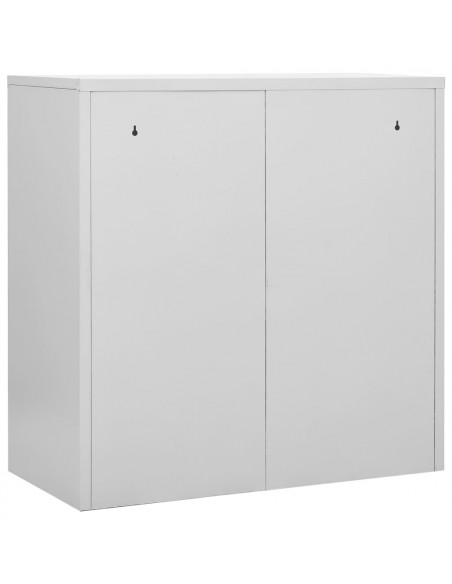 Armadietto a Chiave Grigio Chiaro e Verde 90x45x92,5 cm Acciaio