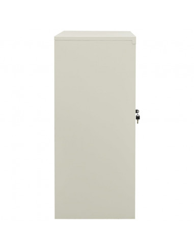 Armadio per Ufficio Grigio Chiaro 90x40x90 cm in Acciaio