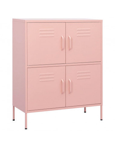 Armadietto Rosa 80x35x101,5 cm in Acciaio