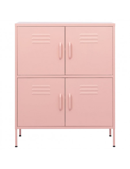 Armadietto Rosa 80x35x101,5 cm in Acciaio