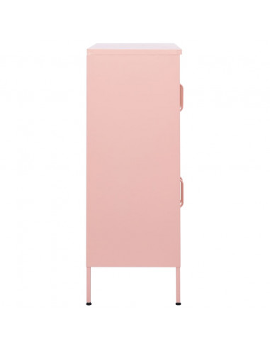 Armadietto Rosa 80x35x101,5 cm in Acciaio