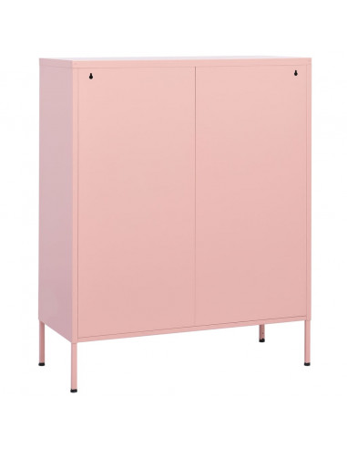 Armadietto Rosa 80x35x101,5 cm in Acciaio