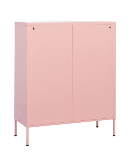 Armadietto Rosa 80x35x101,5 cm in Acciaio