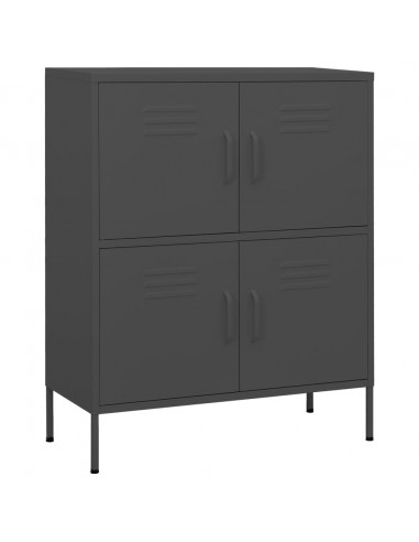 Armadietto Antracite 80x35x101,5 cm in Acciaio