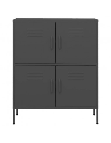 Armadietto Antracite 80x35x101,5 cm in Acciaio