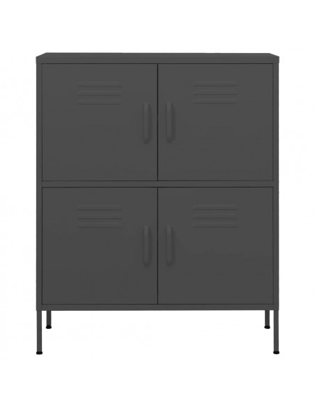 Armadietto Antracite 80x35x101,5 cm in Acciaio