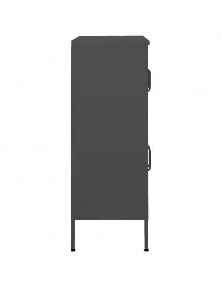 Armadietto Antracite 80x35x101,5 cm in Acciaio
