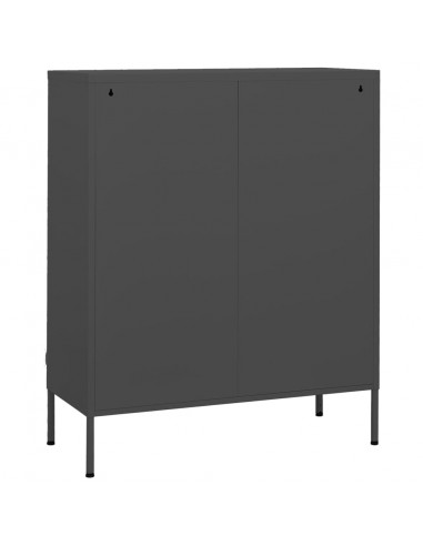 Armadietto Antracite 80x35x101,5 cm in Acciaio