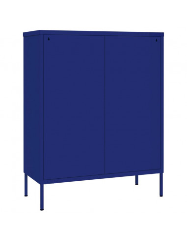 Cassettiera Blu Marino 80x35x101,5 cm in Acciaio