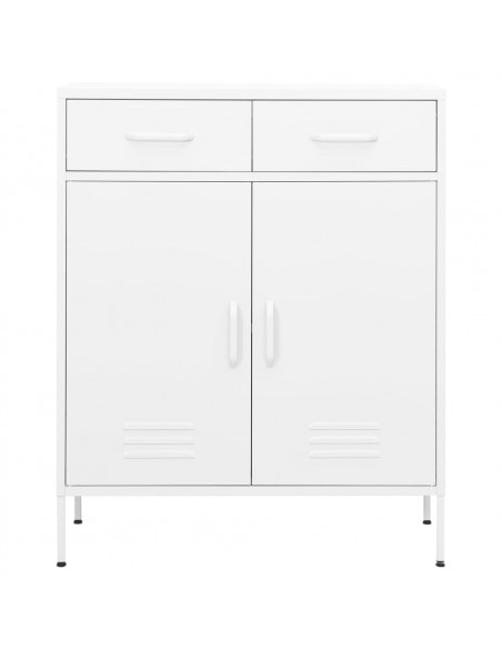 Armadietto Bianco 80x35x101,5 cm in Acciaio