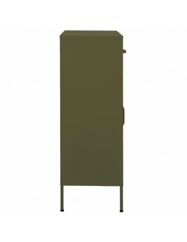 Armadietto Verde Oliva 80x35x101,5 cm in Acciaio