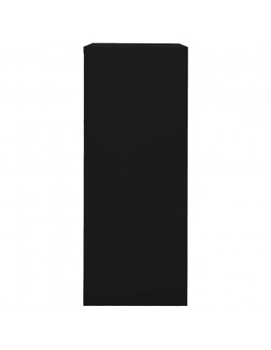 Armadio per Ufficio Nero 90x40x102 cm in Acciaio