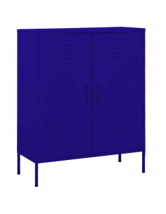 Armadietto Blu Marino 80x35x101,5 cm in Acciaio 2