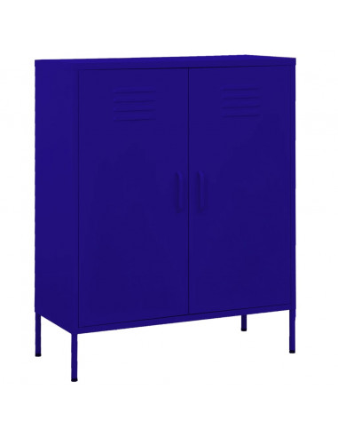 Armadietto Blu Marino 80x35x101,5 cm in Acciaio