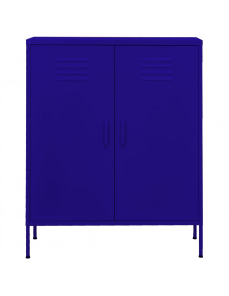 Armadietto Blu Marino 80x35x101,5 cm in Acciaio
