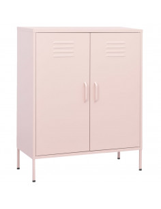 Armadietto Rosa 80x35x101,5 cm in Acciaio 2